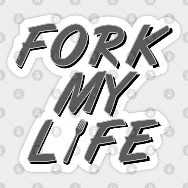 Fork My Life Sticker by aliciahasthephonebox